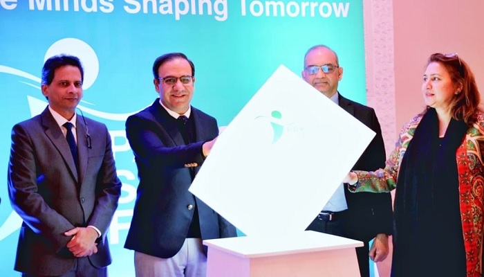 The image shows  Caretaker Information Technology Minister Dr Umar Saif during the launch ceremony of Pakistan Startup Fund in Islamabad, Pakistan, January 9, 2024. — X/@umarsaif