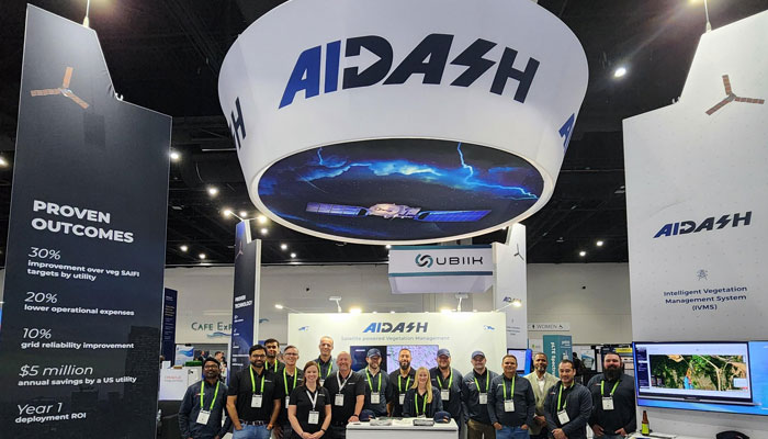 An undated image of AiDash team posing for a picture. — X/@aidashinc