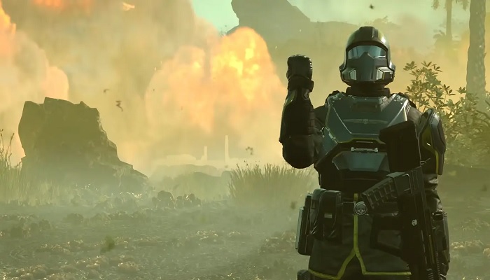 The image is a snapshot from Helldivers 2. — Sony Interactive Entertainment