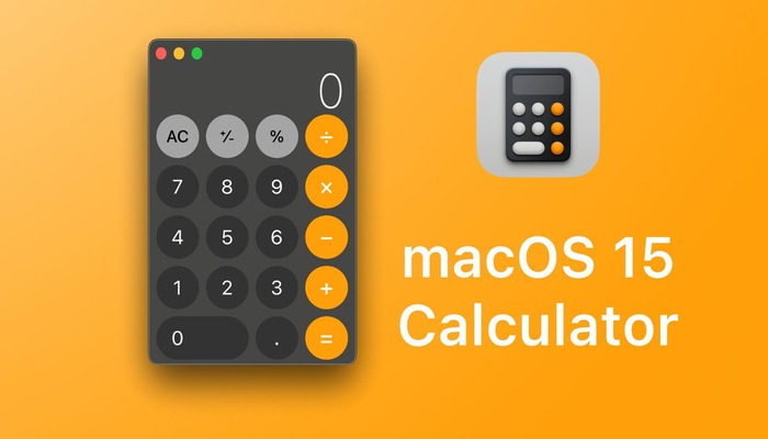 An undated image of  Apple Calculator — Apple