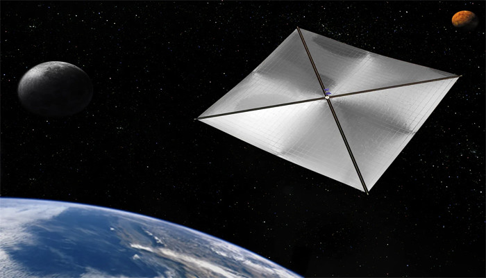 An undated image of Solar Sail in Space — NASA