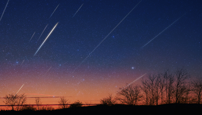 An undated image showing Eta Aquariid Meteor Shower. — Astrotourism WA