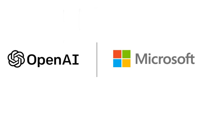 An undated image showing OpenAI and Microsoft logo. — Microsoft Blog