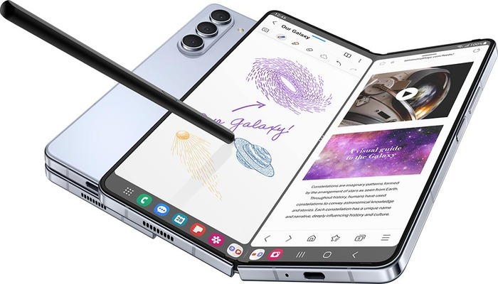 An undated image of Samsung Galaxy Z Fold 5. — Samsung