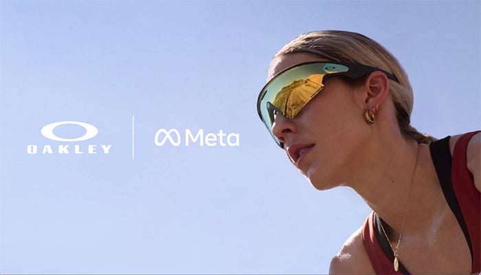 An undated image of Oakley Meta Vanguard smart glasses. — Meta