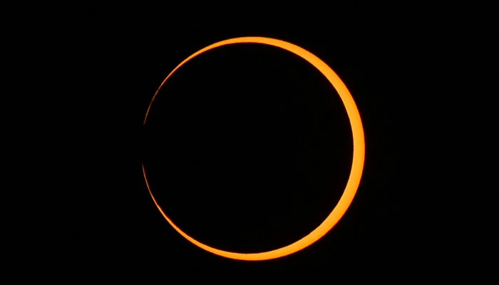 An undated image of solar eclipse 2025. — Reuters