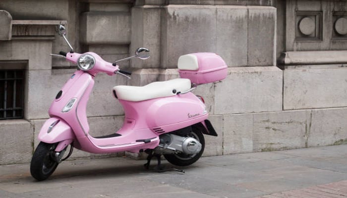An undated image of pink electric scooter. — Getty Images