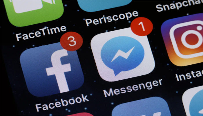 An undated image showing Meta-owned Facebook, Messenger, and Instagram logos. — Shutterstock