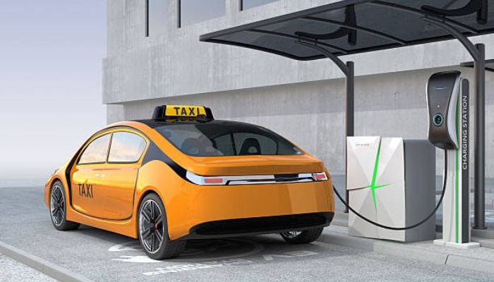An undated image of EV-Taxi. — iStock