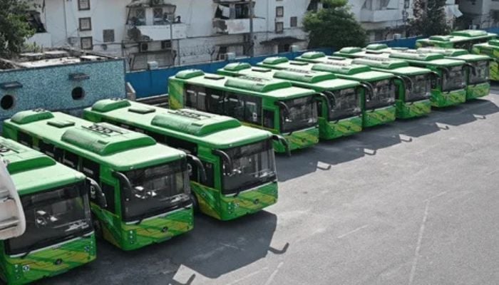 An undated image of Green Buses. — Shutterstock