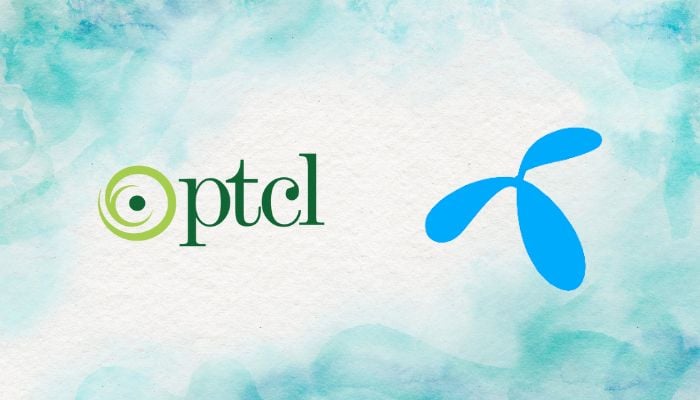 An undated image of PTCL and Telenor. — PTCL/Telenor/Canva