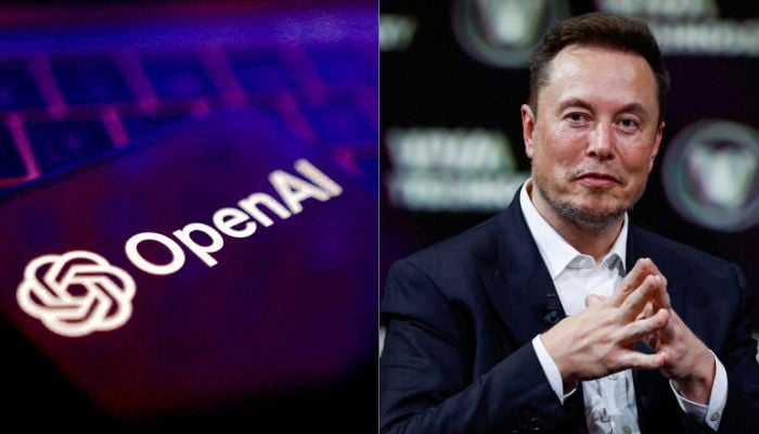 An image of OpenAI logos illustration taken on May 20, 2024 and an image of Elon Musk at Viva Technology conference dedicated to innovation and startups at the Porte de Versailles exhibition centre in Paris, France, June 16, 2023. — Reuters