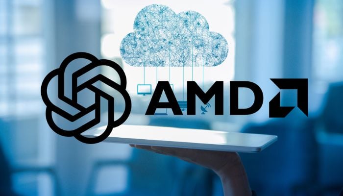 An undated image of OpenAI and AMD logo. — OpenAI/AMD/Canva