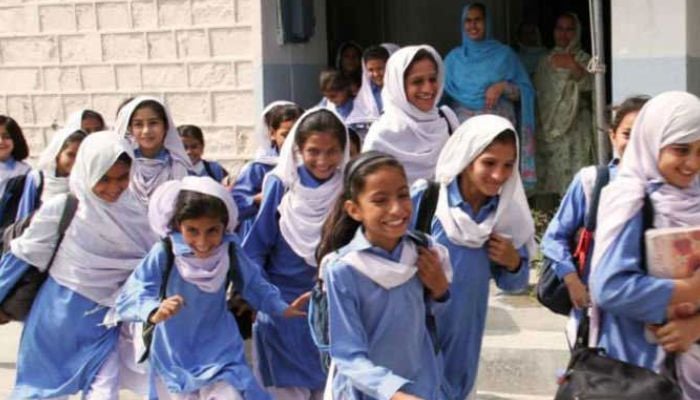 An undated image of school students. — AFP