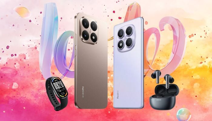 An undated image of Xiaomi phone and gadgets. — Xiaomi/Canva