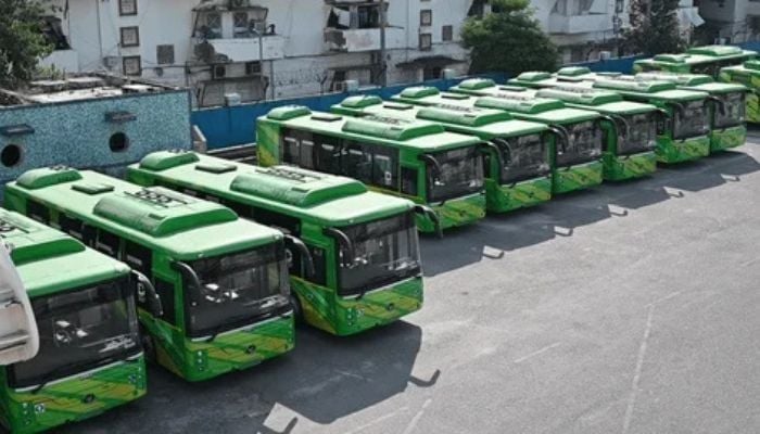 An undated image of Green Buses. — Shutterstock