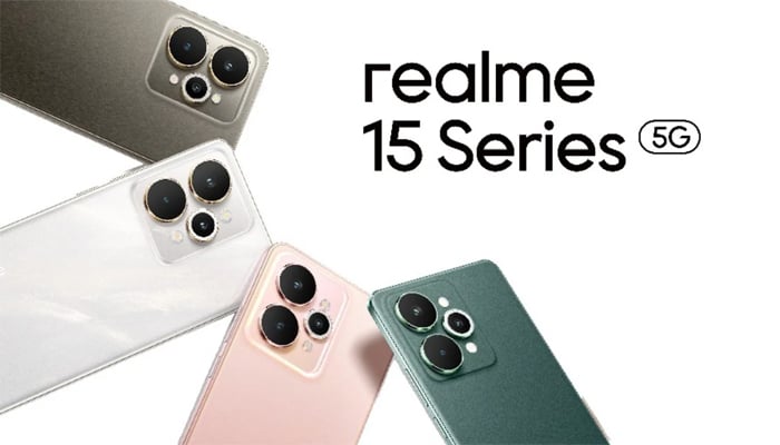 An undated image of Realme 15 series. — Realme