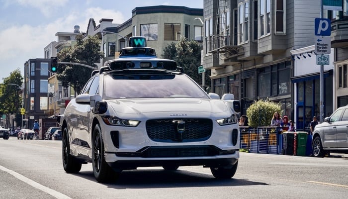 An undated image of Waymos Jaguar I-Pace. — Waymo