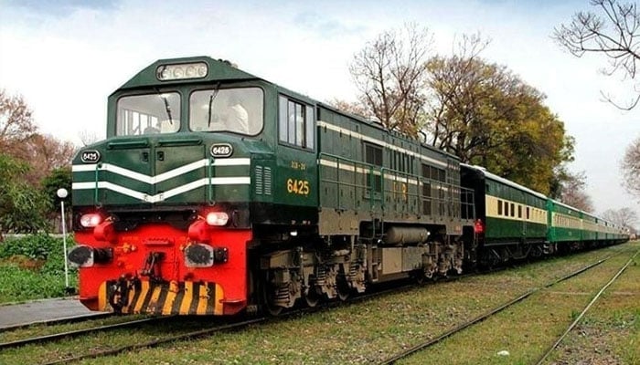 An undated image of train. — X/@PakrailPK