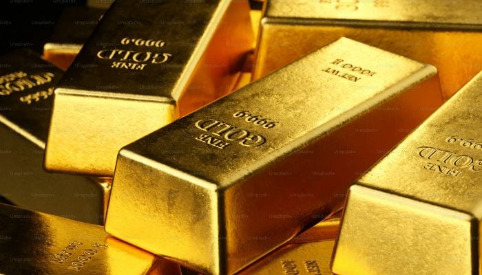 An undated image of gold bars. — Unsplash
