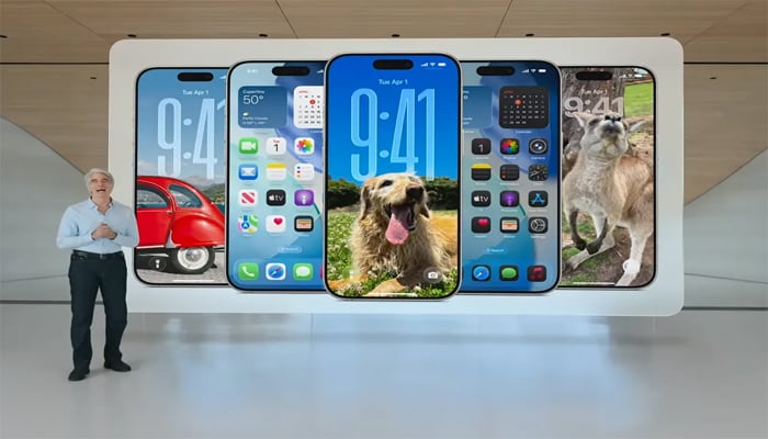 An undated image of iOS 26. — Apple