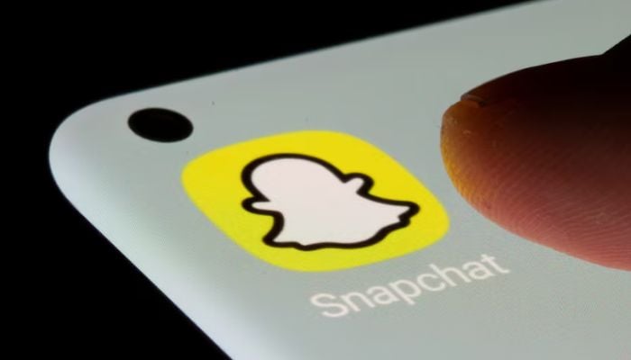An image of Snapchat app is seen on a smartphone in this illustration taken, July 13, 2021. — Reuters