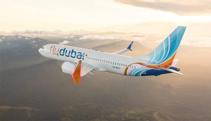 An undated image of flydubai plane. — flydubai