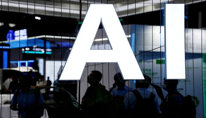 An AI (Artificial Intelligence) sign is seen at the World Artificial Intelligence Conference (WAIC) in Shanghai, China July 6, 2023. — Reuters