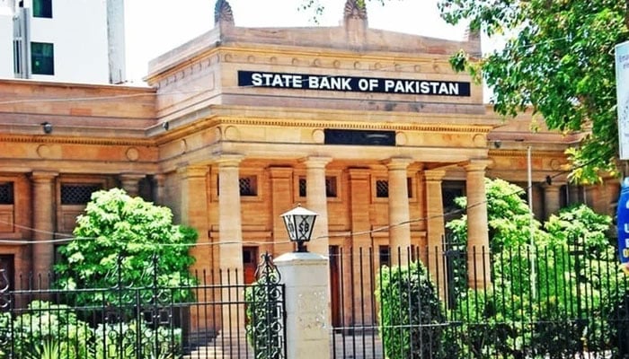 An undated image of State Bank of Pakistan building in Karachi. — SBP website