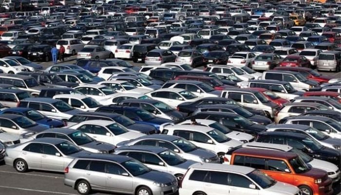 An undated image of cars parked. — AFP