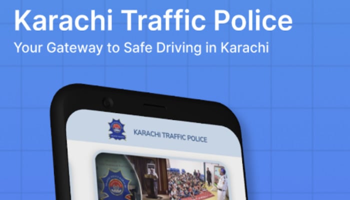 An undated image of Karachi Traffic Police app. — Google Play Store