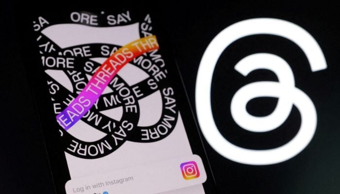 An image of the Meta Threads app logo is seen in this illustration taken, July 6, 2023. Reuters