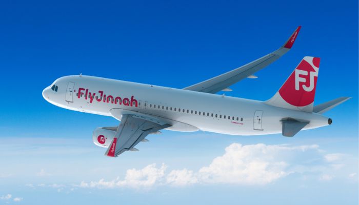 An undated image of Fly Jinnah plane. — Fly Jinnah