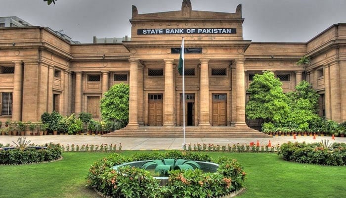 An undated image of a State Bank of Pakistan building. — SBP