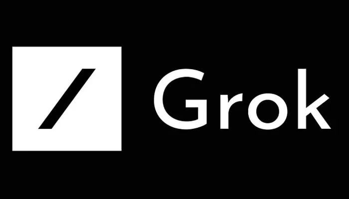 An undated image of Grok logo. — Grok