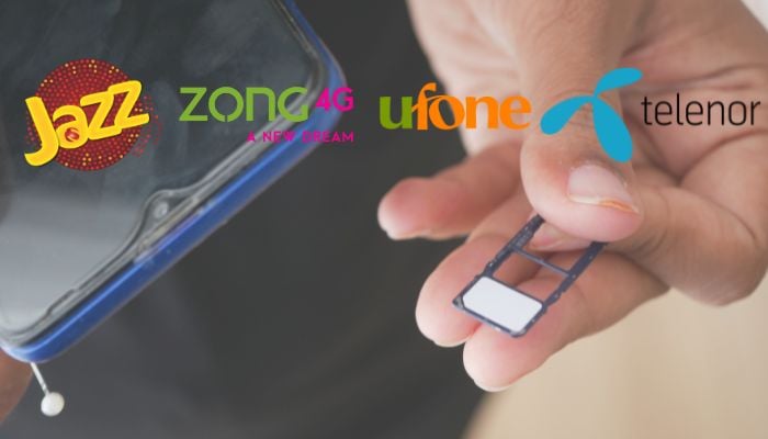 An undated image of Jazz, Zong, Ufone, and Telenor logos. — Jazz/Zong/Ufone/telenor/Canva