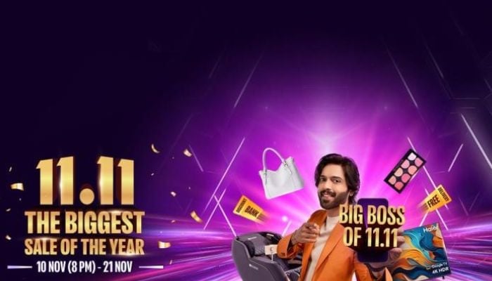 An undated image of Daraz 11.11 sale 2025 poster. — Daraz