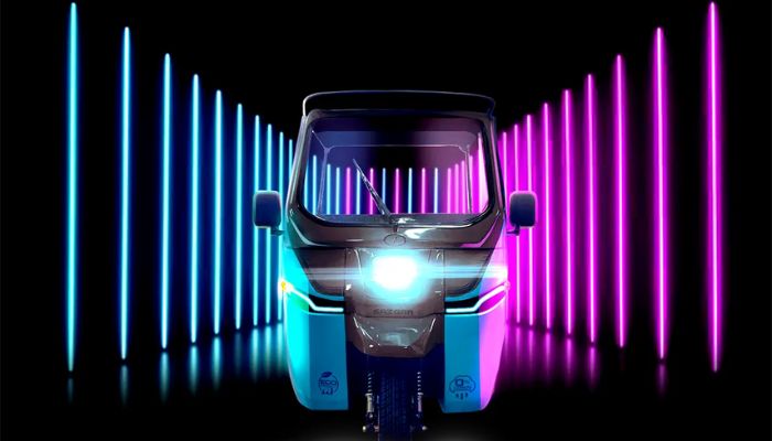 An undated image of Sazgar e-rickshaw. — Sazgar