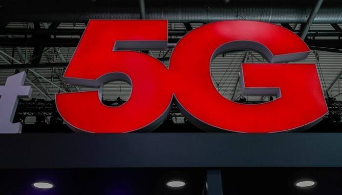 A 5G sign is seen during the Mobile World Congress in Barcelona, Spain February 28, 2018. — Reuters