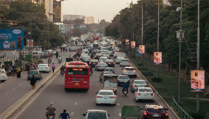 An undated image shows different vehicles on roads of Punjab. — Pexels