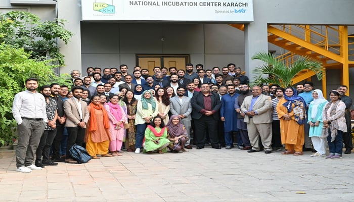 An undated image showing cohort 12 of NIC Karachi. — NICKarachi