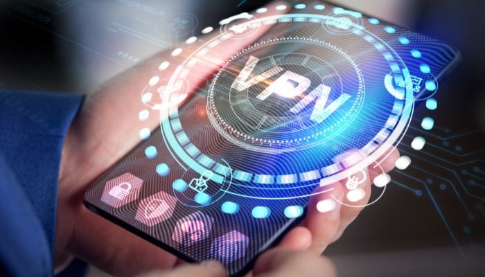 An undated image of a person using VPN. — Canva