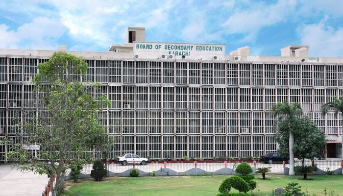 An undated image of the Board of Secondary Education Karachi building. — BISE