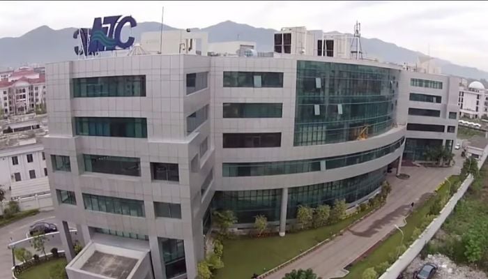 An undated image of National Telecommunication Corporation building. — NTC