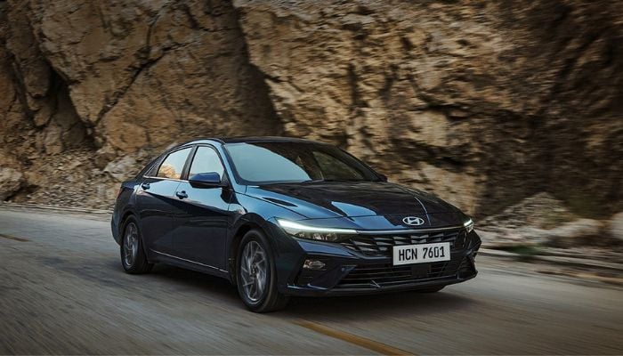 An undated image of Elantra Hybrid. — Hyundai Nishat Motors