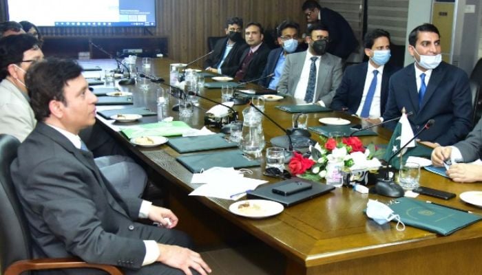 An image of officials from the Ministry of IT and Telecom and Ignite at the launch of Pakistan’s first national investment platform, PakImpactInvest, held on February 10, 2021. — MoITT