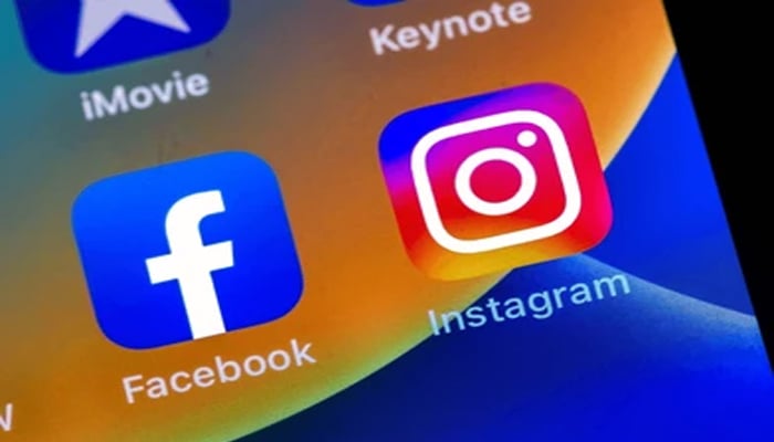An undated image of Facebook and Instagram. — Shutterstock
