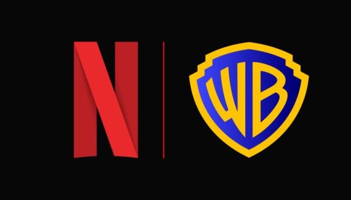 An undated image of Netflix Warner Bros. Discovery logos. — X@netflix