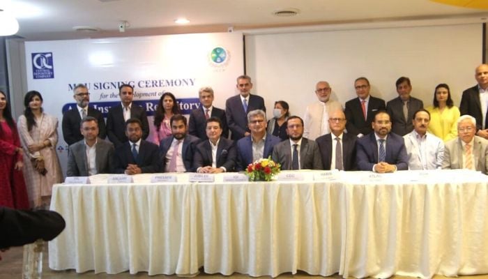 An image of the launch of the centralised Motor Insurance Repository by CDC on February 12, 2025. — SECP