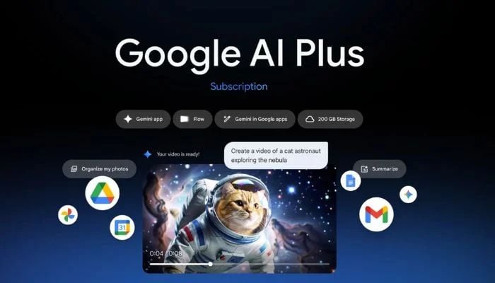 An undated image of the Google AI Plus feature. — Google Keyword